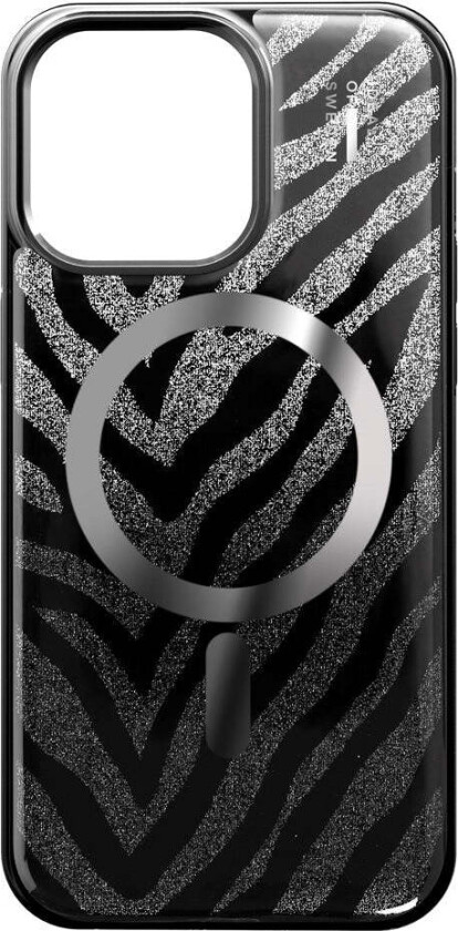iPhone 15 Pro Max iDeal Of Sweden Clear Deksel - MagSafe Kompatibel - Zebra Mystique