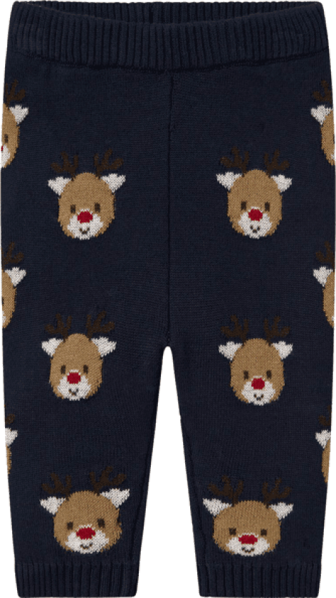 Name It Nbmreome strikket bukse til baby, Navy Blazer