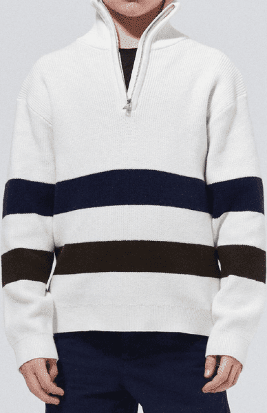 Name It Nkmralph half-zip genser til barn, Cloud Dancer