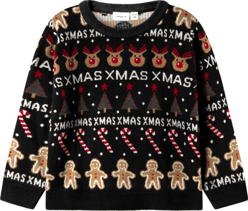 Bilde av Name It Nmmrasko genser til småbarn, Black