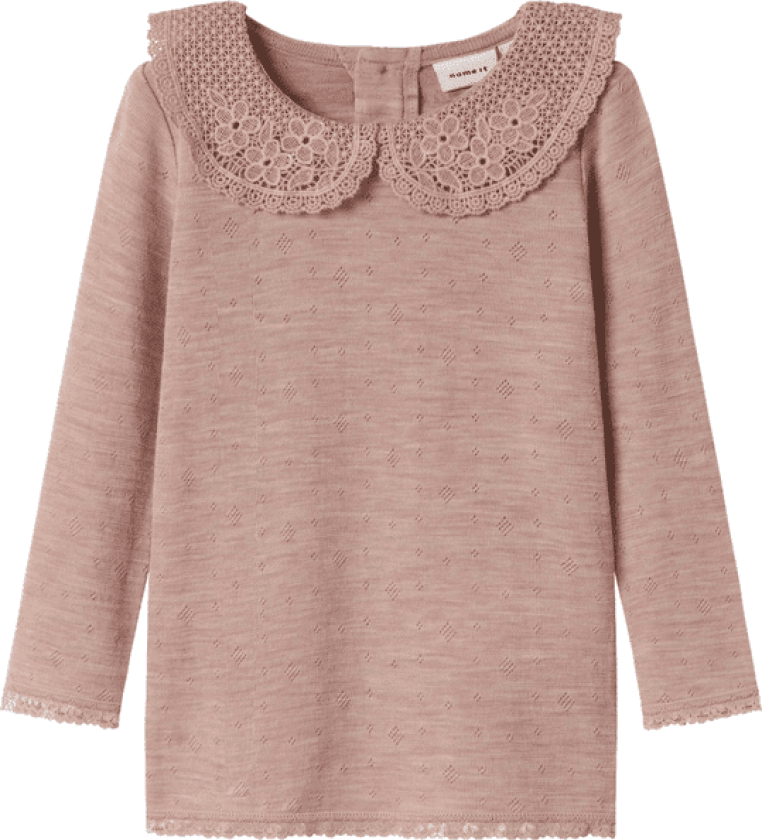 Name It Nmfwang genser i ull til småbarn, Shadow Gray