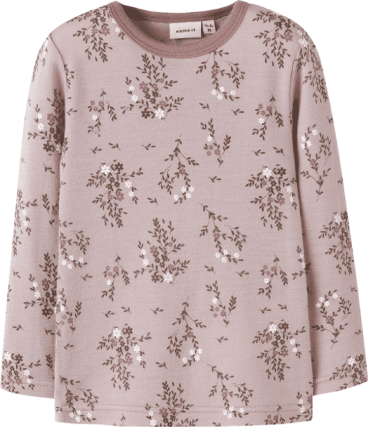 Name It Nmfwillow genser i ull til småbarn, Shadow Gray