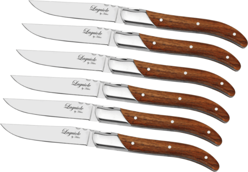 Laguiole Steakkniver Rosewood 6 Stk.