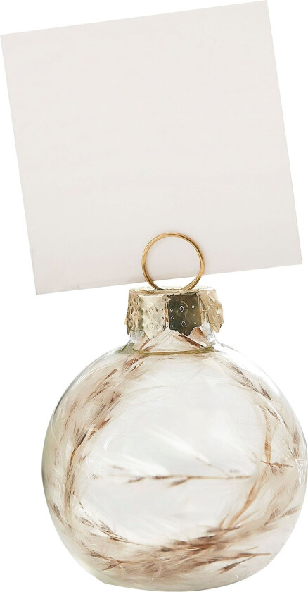 Plasseringskortholder Julekule Gull