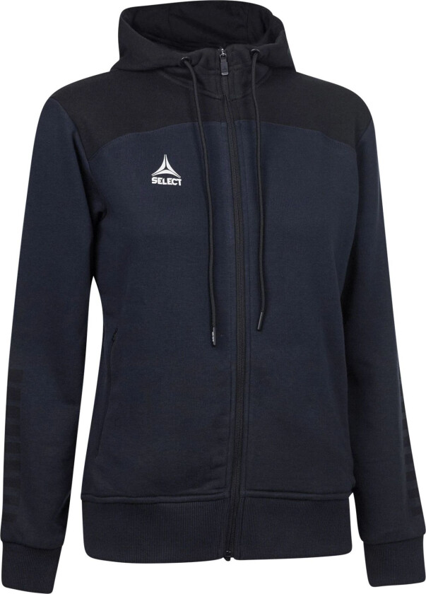 Select Zip hoodie Oxford, hettejakke dame navy/black