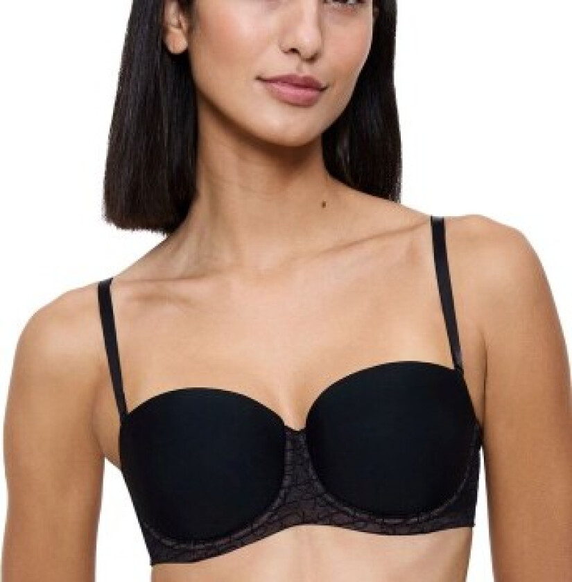 BH Signature Sheer Wired Balconette Bra Svart F 80 Dame