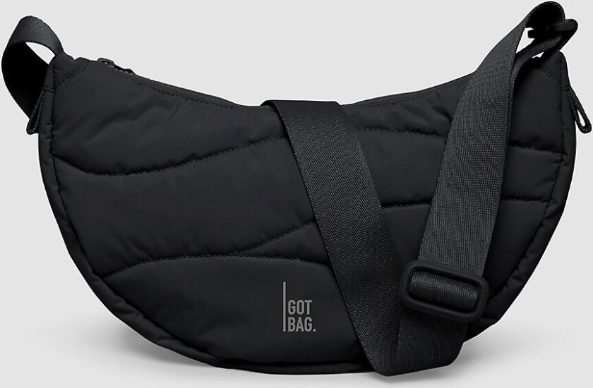 Wavy Puffer Moon Monochrome Skulderveske svart