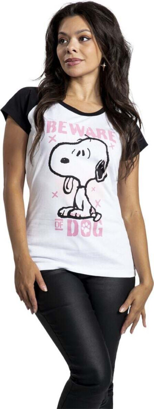T-skjorte - Beware of Dog - S til 3XL - Damer - flerfarget