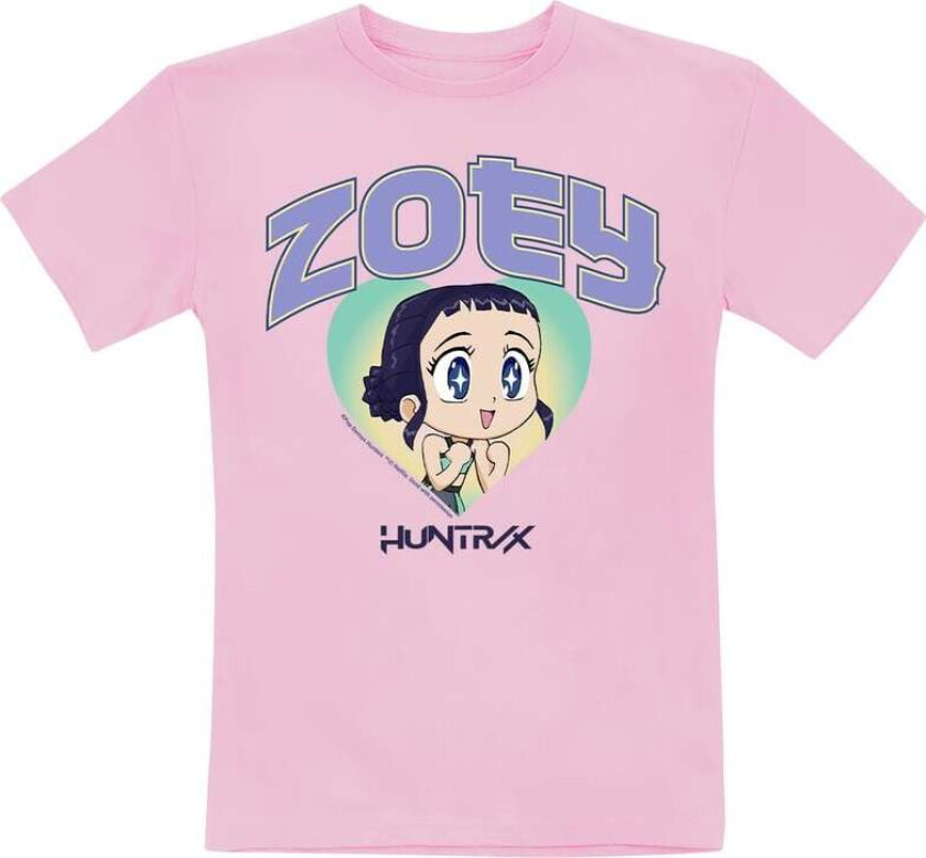 Anime T-skjorte - Huntrix Zoey - 104 til 152 - Unisex - rosa