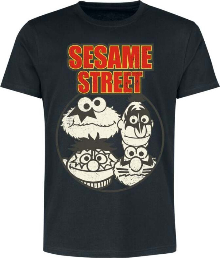 T-skjorte - Monster Street - S til 5XL - Herrer - svart