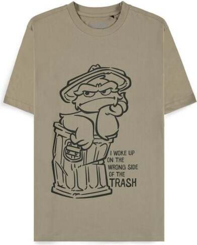 T-skjorte - Oscar - I woke up on the wrong side of the trash - S til XXL - Herrer - grønn