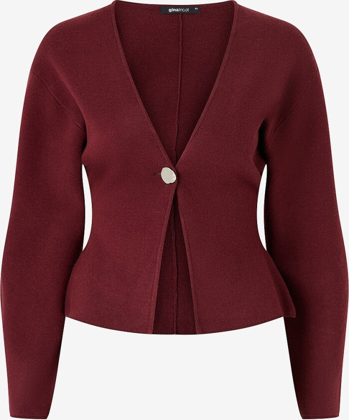 Kardigan Shaped Knitted - Rød