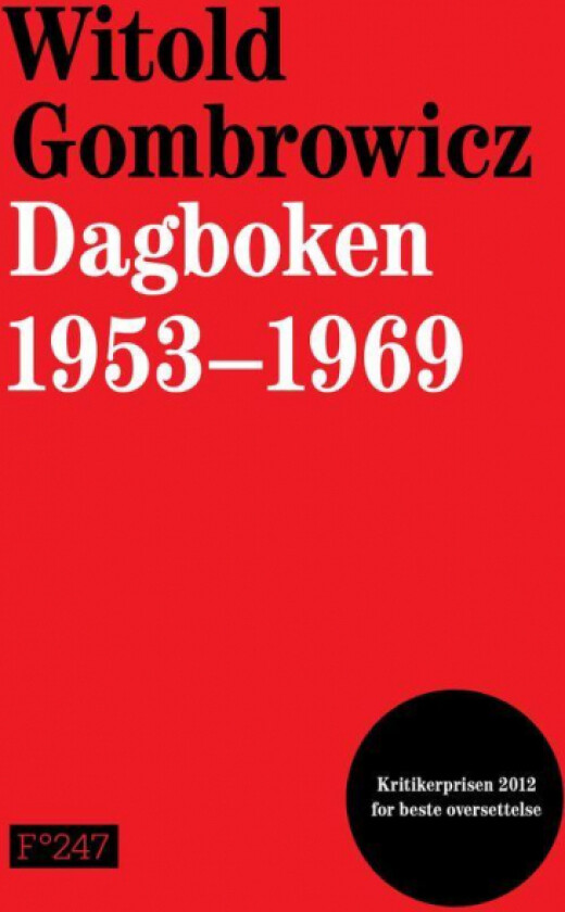 Dagboken 1953-1969 av Witold Gombrowicz