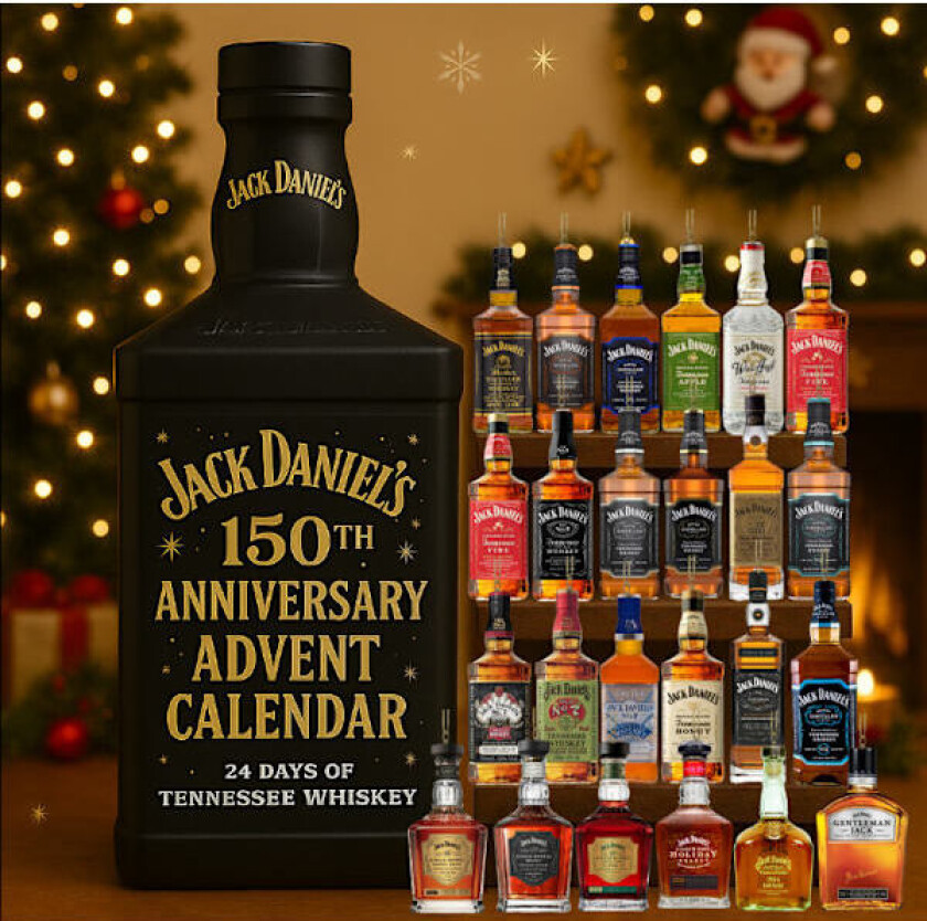 Jack Daniels 150-årsjubileum Adventskalender, Akryl Nøkkelringer