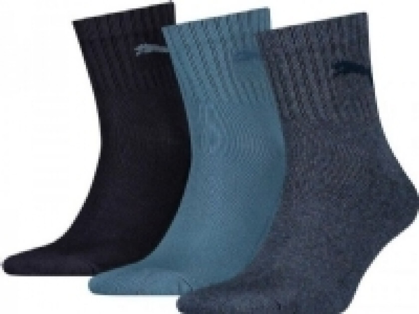 Sokker Puma Short Crew 3Pack Unisex svart, blå, mørkeblå 906110 14 (35-38)