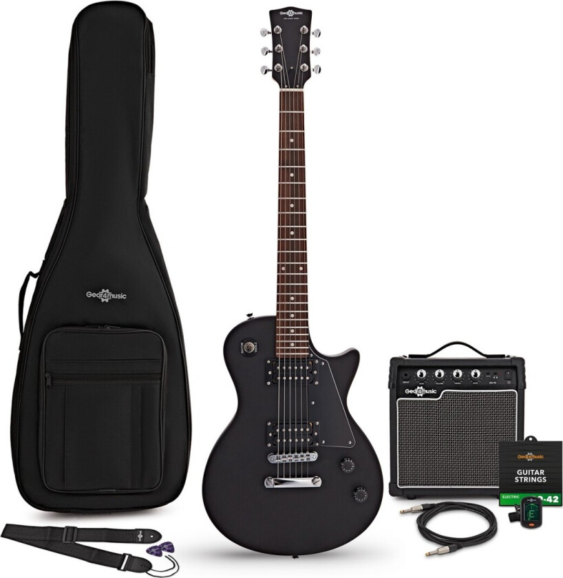 New Jersey Electric Guitar Black 10W Guitar Amp & Accessory Pack