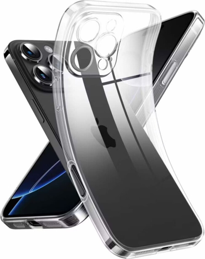 iPhone 16 Pro Max Gjennomsiktig TPU-deksel – Ekstra kamerabeskyttelse