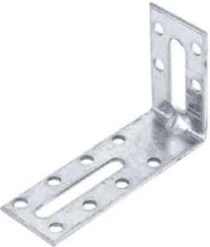 Vinkelbeslag justerbart 80x50x30x2 mm, 10 stk