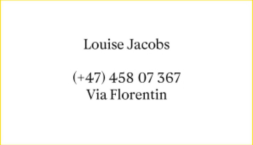 Via Florentin av Louise Jacobs