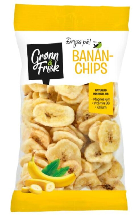 Bananchips Tørket 150g