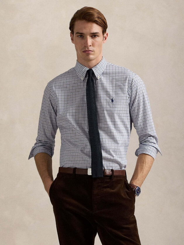 CUSTOM TWILL SHIRT Ruter, XS