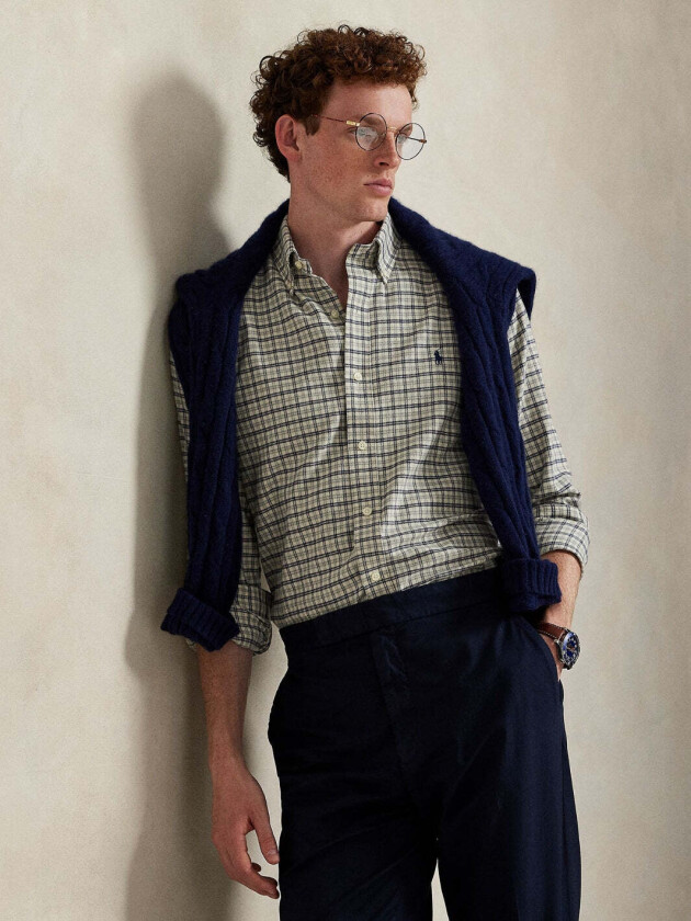 CUSTOM FIT TWILL SHIRT Ruter, L