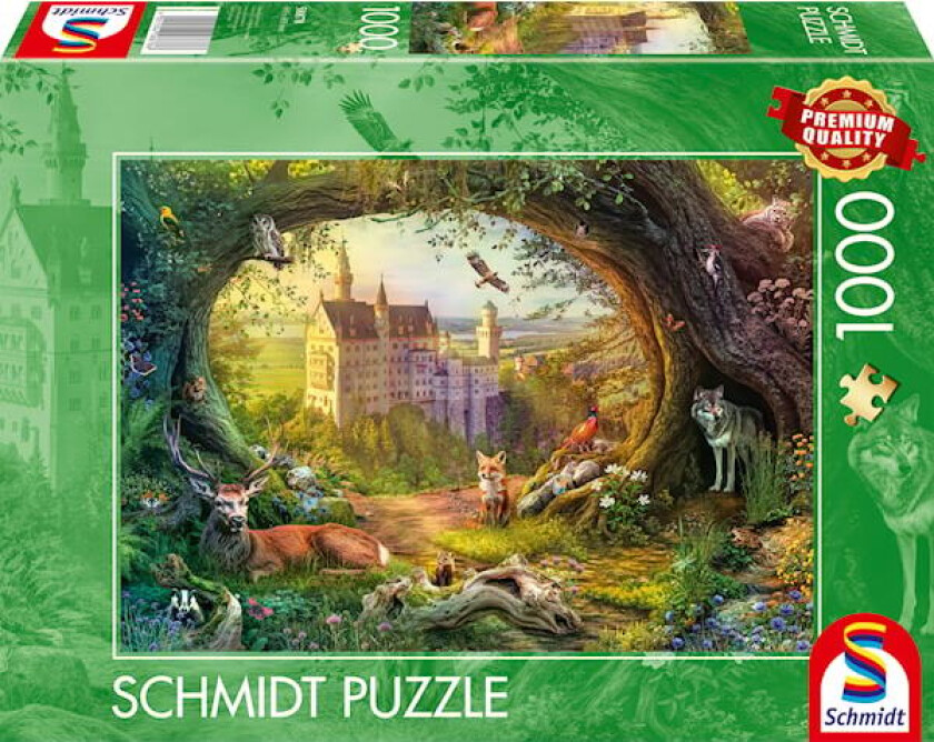 Fairy Tale Castle And Forest Magic Puslespill 1000 Brikker Schmidt