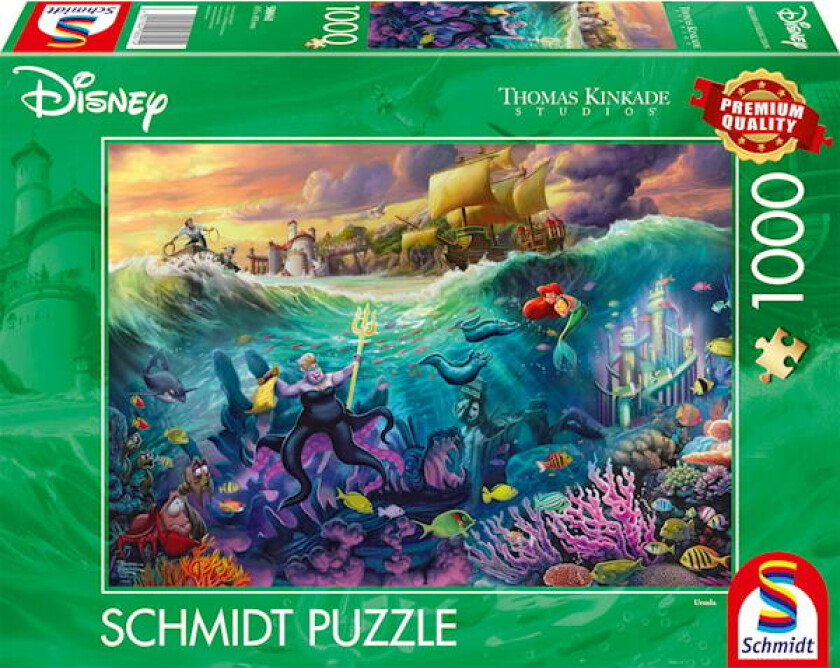 Disney The Little Mermaid Ursula Puslespill 1000 Brikker Schmidt