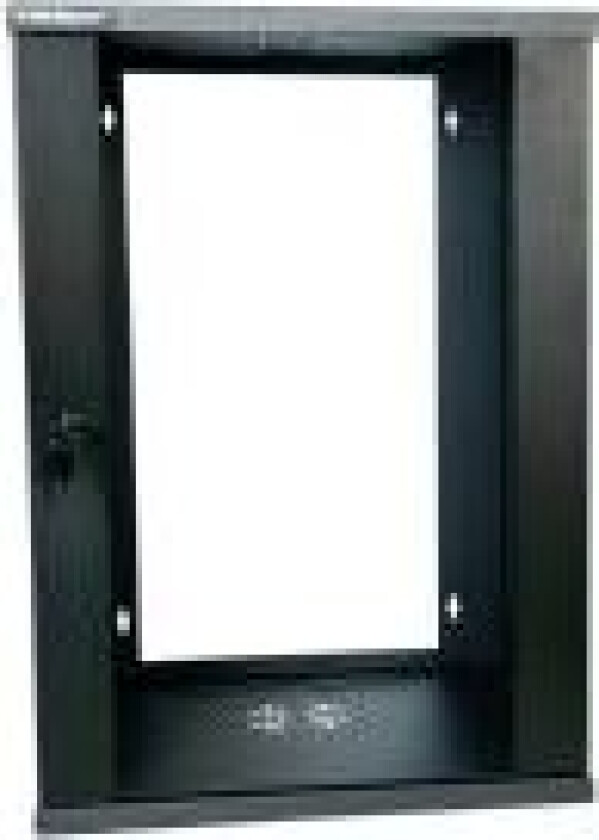- Rack skap - 500 mm depth, eco - veggmonterbar - svart - 15U - 19