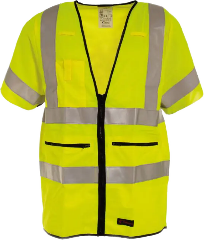 Refleksvest – Høy Synlighet, Komfortabel (RS000355-L, Gul, 1 Stykk, størrelse-L)
