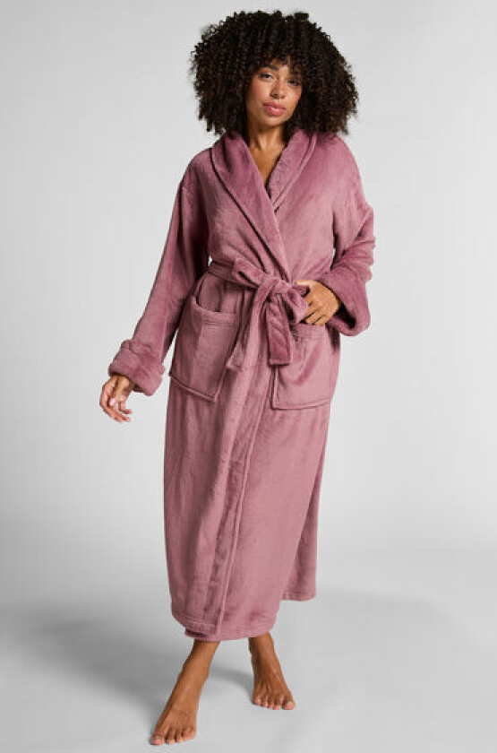 Myk fleece-badekåpe Lilla