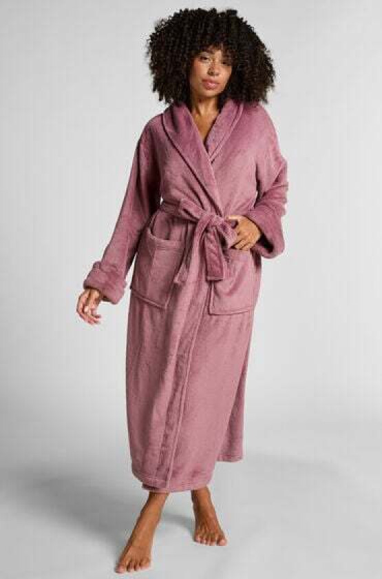 Myk fleece-badekåpe Lilla