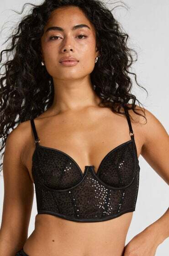 Elle Longline upolstret spile-BH Svart