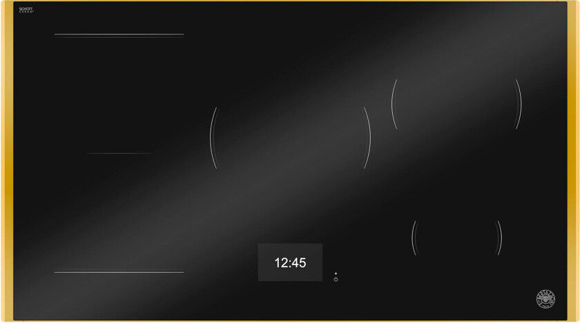 P905I1M37GT Super-Premium induksjonstopp 90 cm med gullramme, 5 soner