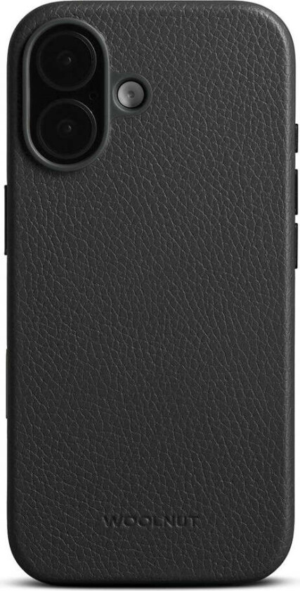 iPhone 17 Ekte Skinn Deksel - MagSafe Kompatibel - Svart