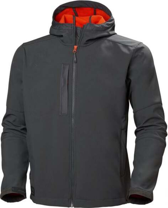 Kensington hood s.shell jacket 2xl 970 dark grey