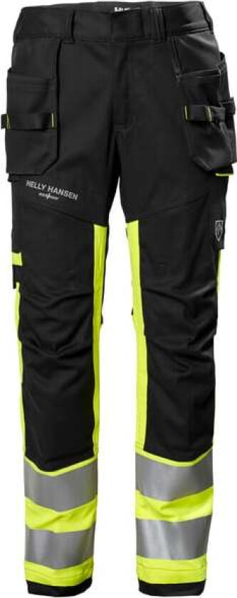 Fyre construction pant class 1 d104 369 hi vis yellow/ebony