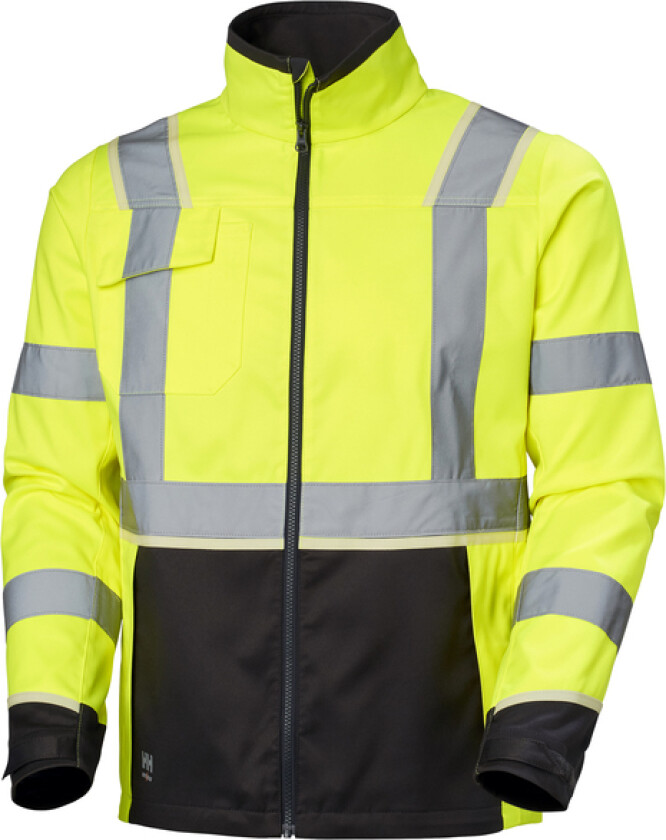 Jakke 77215 hv gul/koksgrå s