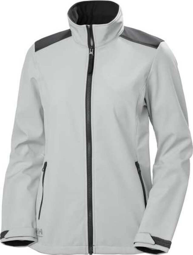 Softshelljakke 74241 lysegrå 3xl