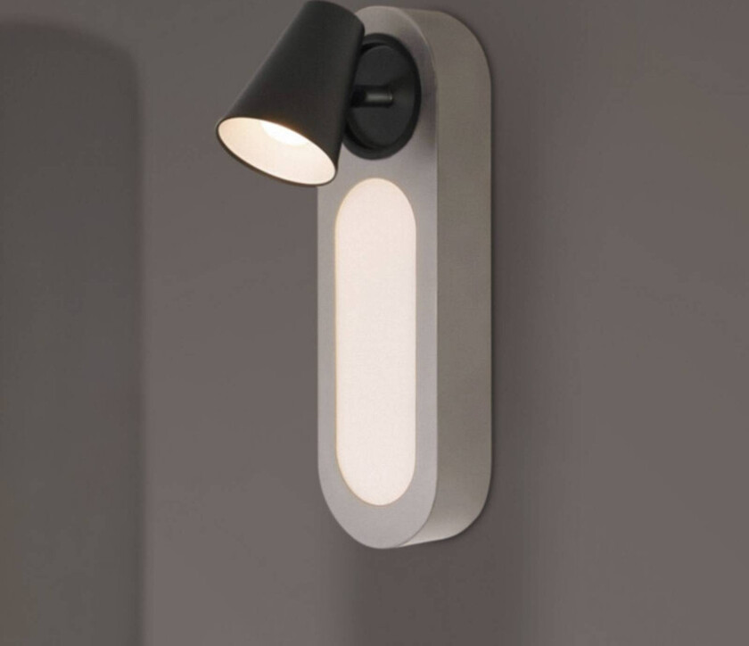 OSRAM LED-vegglampe NEPTUNE, hvit, 1 spot, metallbryter