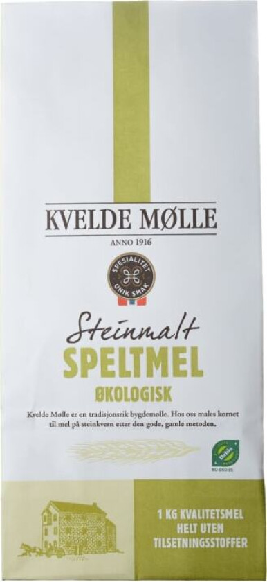 Speltmel Siktet Økologisk 1kg Kvelde Mølle