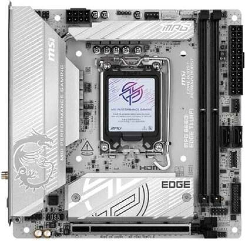MPG B860I EDGE TI WIFI - motherboard - mini ITX - LGA1851 Socket - B860 Hovedkort - Intel B860 - Intel LGA1851 socket - DDR5 RAM - Mini-ITX