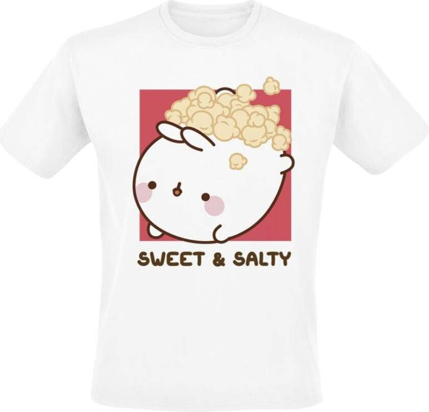 T-skjorte - Popcorn Box - S til XXL - Herrer - hvit