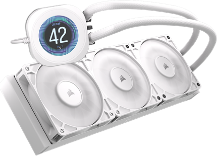 NAUTILUS 360 LCD White - CPU Vannkjøling - Max 36 dBA