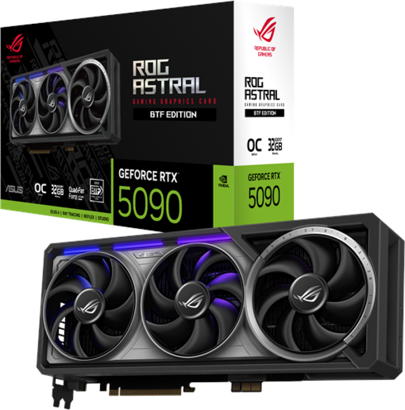 GeForce RTX 5090 ROG Astral BTF OC - 32GB GDDR7 RAM - Grafikkort