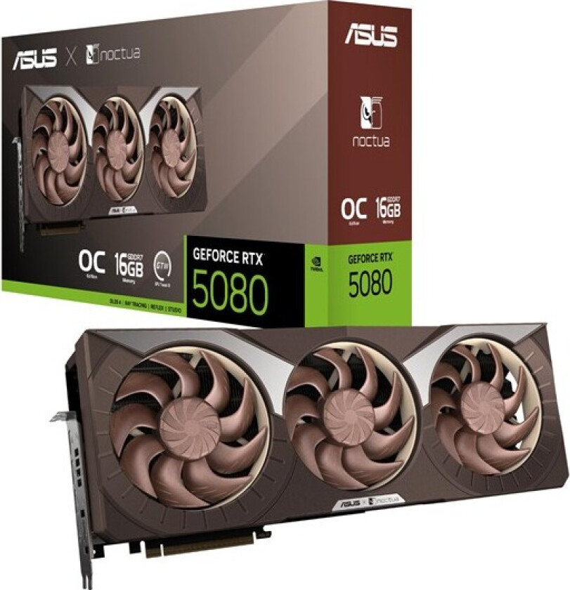 GeForce RTX 5080 Noctua OC - 16GB GDDR7 RAM - Grafikkort