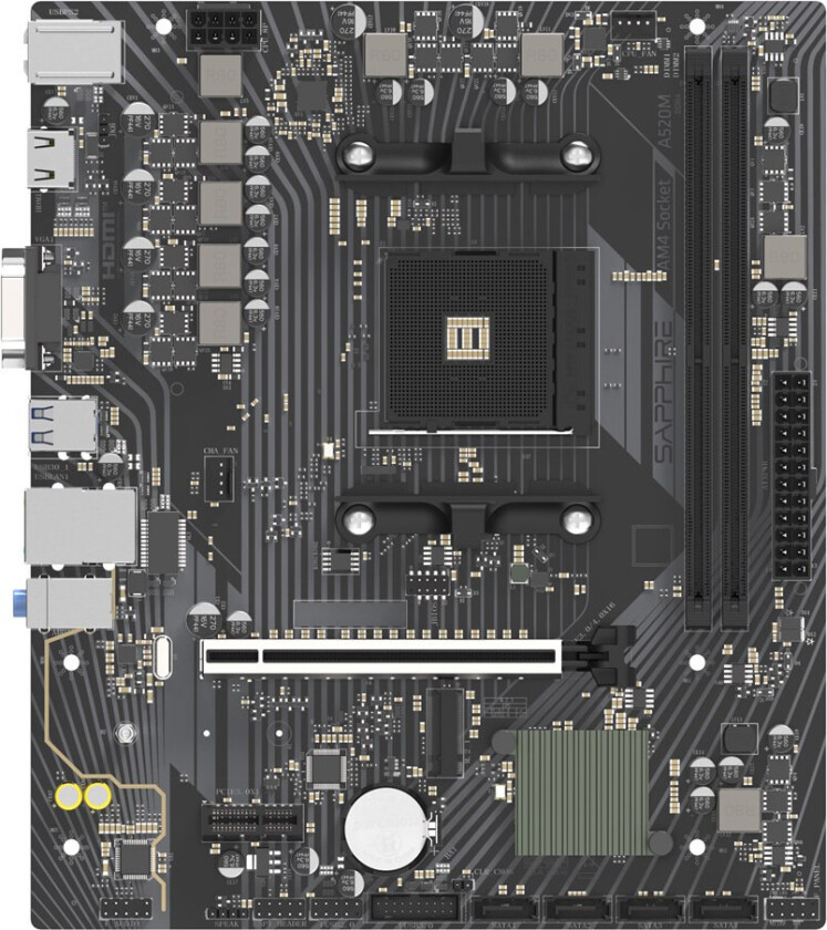 A520M-E Hovedkort - AMD A520 - AMD AM4 socket - DDR4 RAM - Micro-ATX