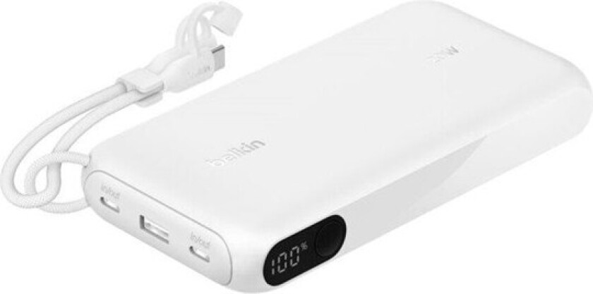 BoostCharge power bank - with display - 24 pin USB-C USB - 20 Watt Nødlader - 20000 mAh