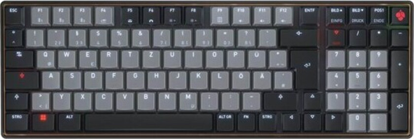 KW - keyboard - 96% compact - QWERTZ Input Device - Tastatur - Svart