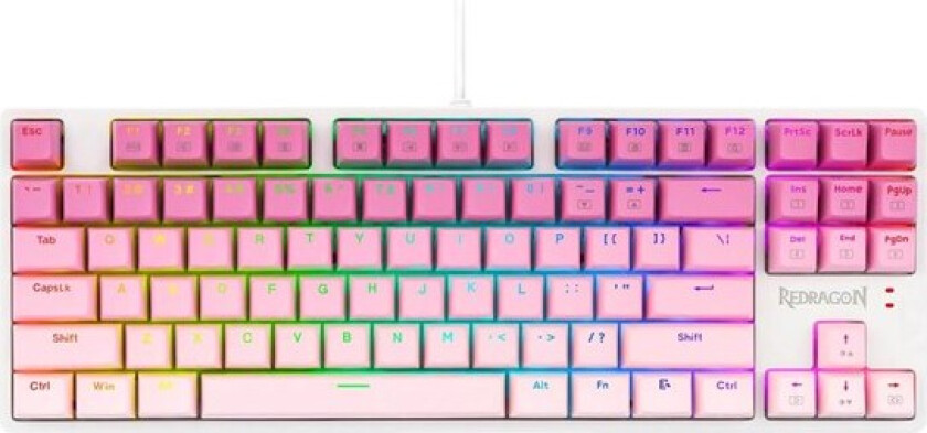 K645W-GP-RGB Cass keyboard - Gamingtastatur - Engelsk (USA) - Hvit
